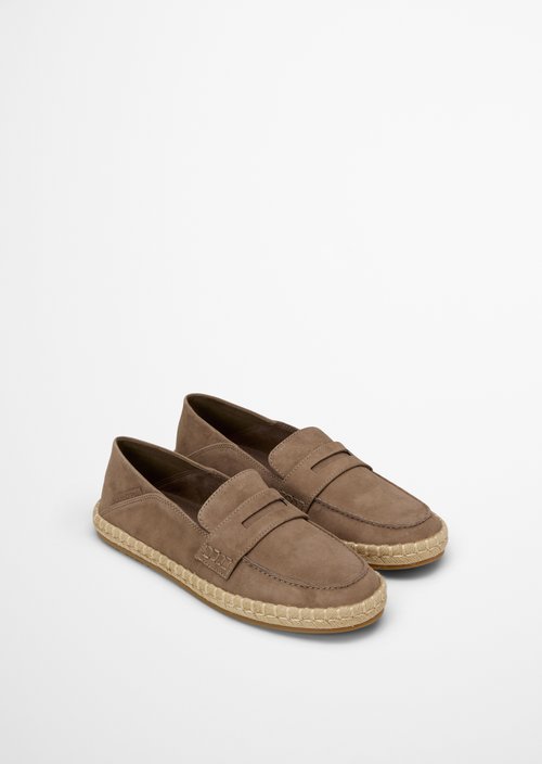 Penny loafer espadrilles model Jerry — Dark Taupe