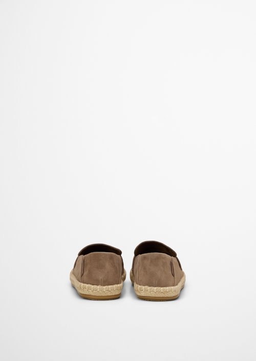 Penny loafer espadrilles model Jerry — Dark Taupe