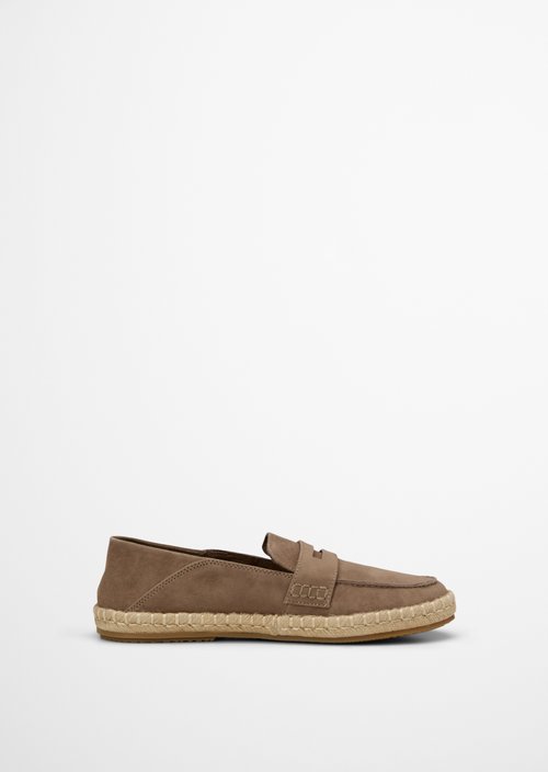 Penny loafer espadrilles model Jerry — Dark Taupe