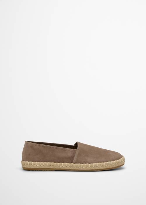 Espadrilles Model Jerry Dark Taupe Ansicht rechter Schuh von außen