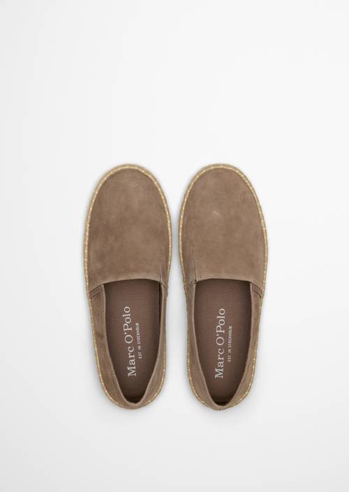 Espadrilles Model Jerry Dark Taupe in Ansicht von oben
