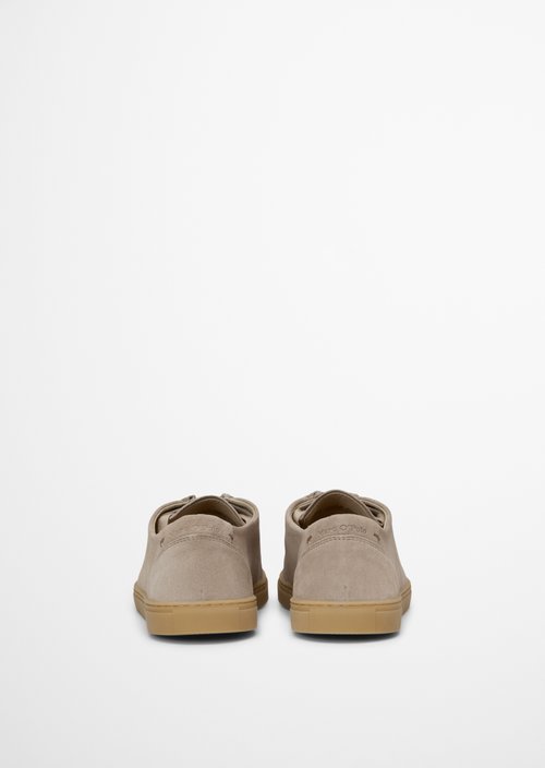 Wallabee-style slip-on model check — Light Taupe