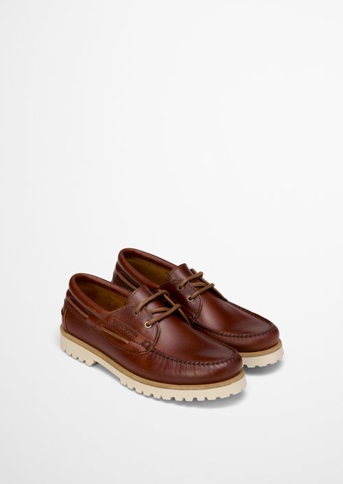 Boat shoe model Levi — Dark Brown
