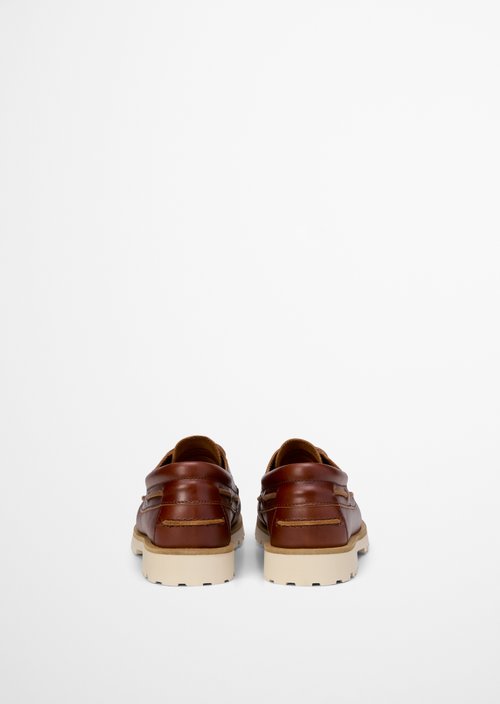 Boat shoe model Levi — Dark Brown