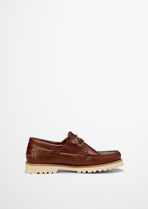 Boat shoe model Levi — Dark Brown