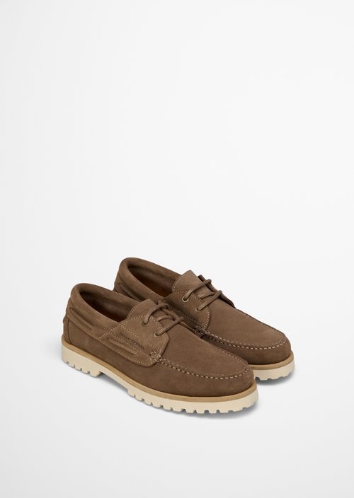 Boat shoe model Levi — Dark Taupe