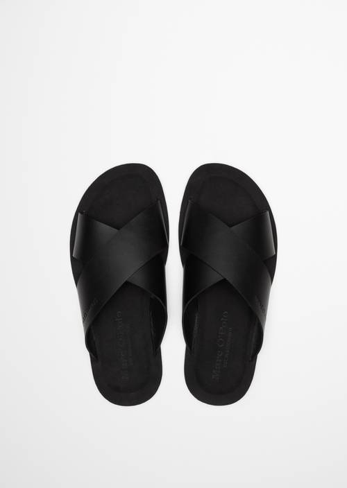 Pantolette Model Lua Black in Ansicht von oben