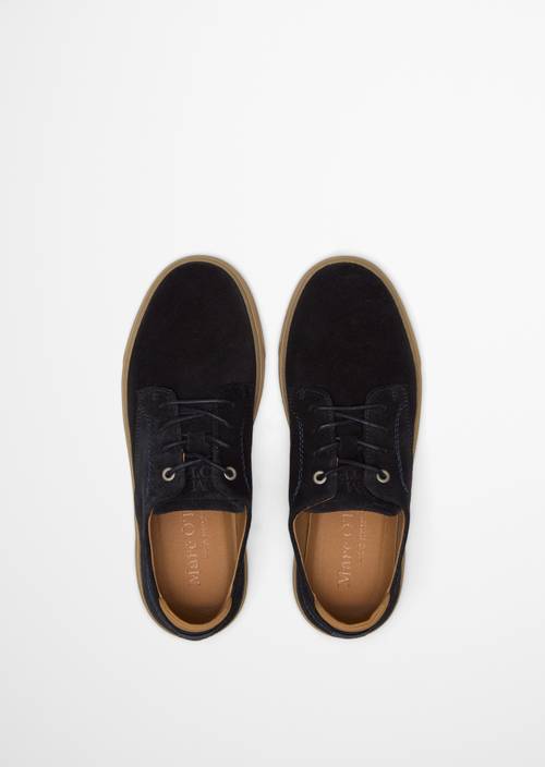 Modelo Malte con cordones True Navy en vista superior