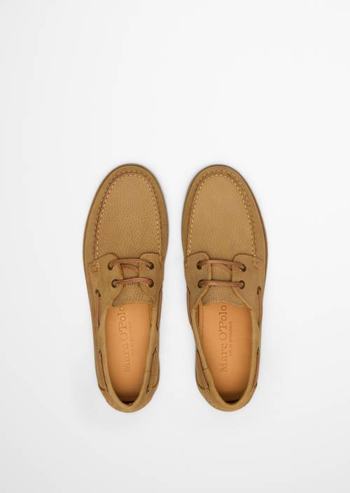 Zapato náutico modelo Nadal Light Taupe en vista superior