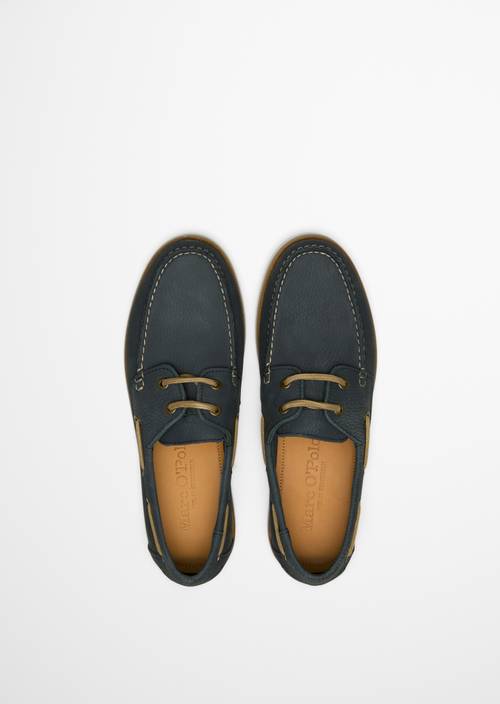 Zapato náutico modelo Nadal True Navy en vista superior