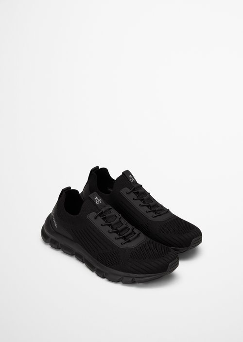 Knitted sneaker model Oliver — Black