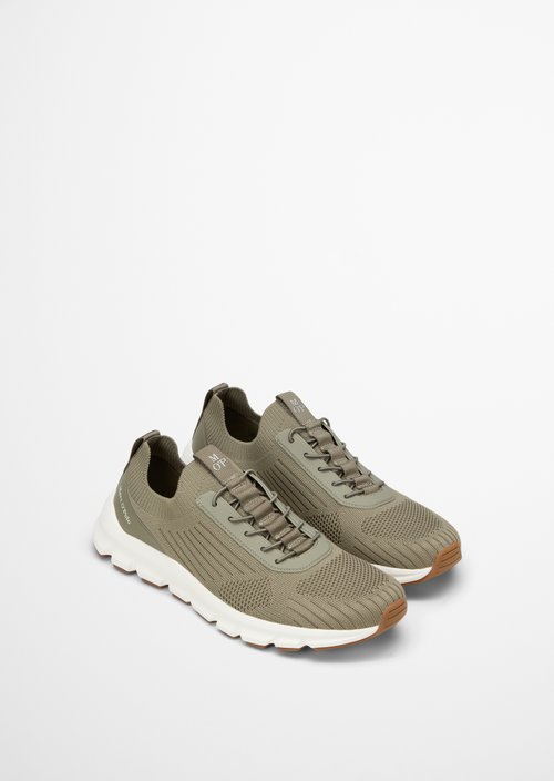 Knitted sneaker model Oliver — Oak Ash