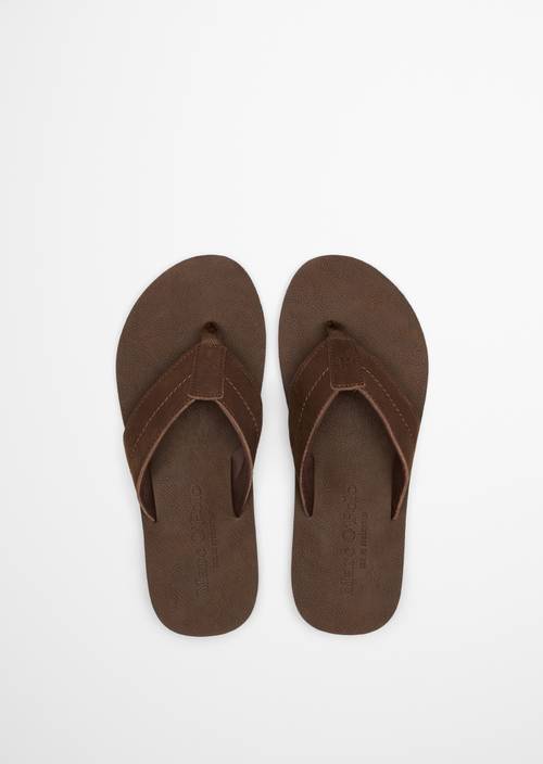 Zehentrenner Model Paquale Dark Brown in Ansicht von oben