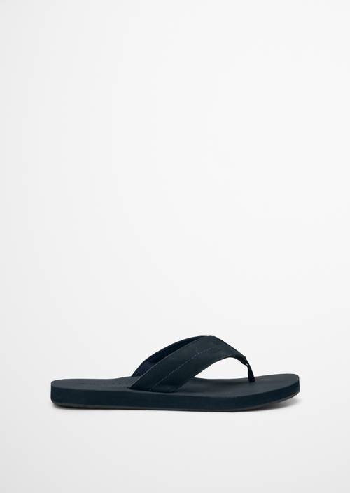 Zehentrenner Model Paquale Dark Navy Ansicht rechter Schuh von außen