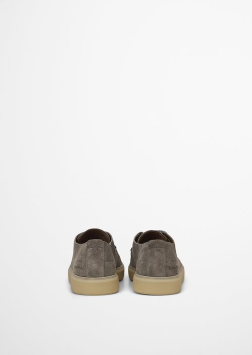 Moccasin lace-up shoe model Zen — Dark Nickle