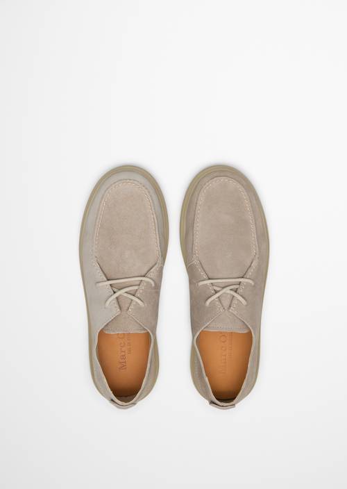 Mokassin-Schnürer Model Zen Light Taupe in Ansicht von oben