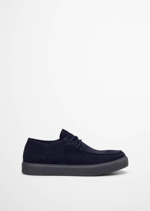 Mokassin-Schnürer Model Zen Dark Navy Ansicht rechter Schuh von außen