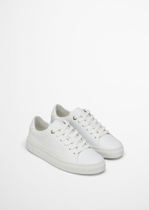 Cup sole sneaker model Alfa — White