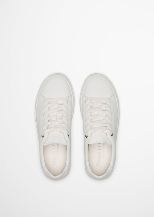 Cup sole sneaker model Alfa — White