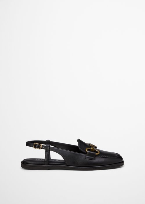 Slingback loafer model Alva — Black