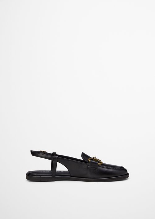 Slingback loafer model Alva — Black