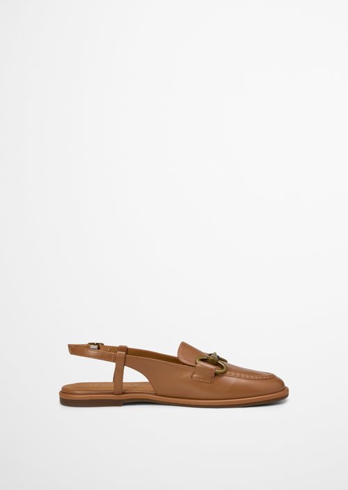 Slingback loafer model Alva — Cognac