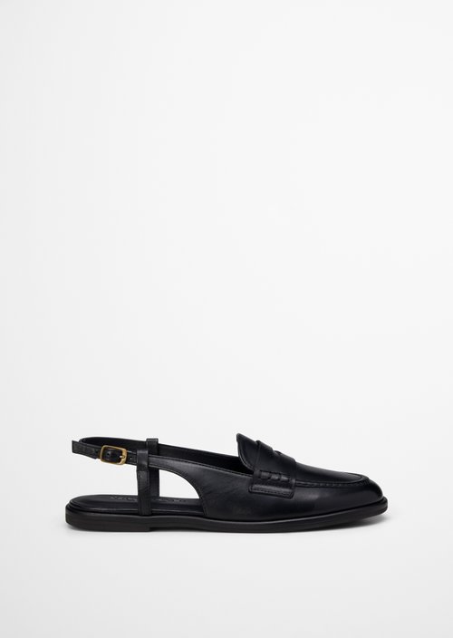 Slingback loafer model Alva — Black