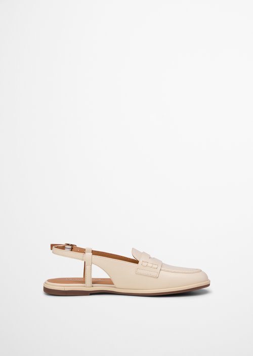 Slingback loafer model Alva — Raw Cotton