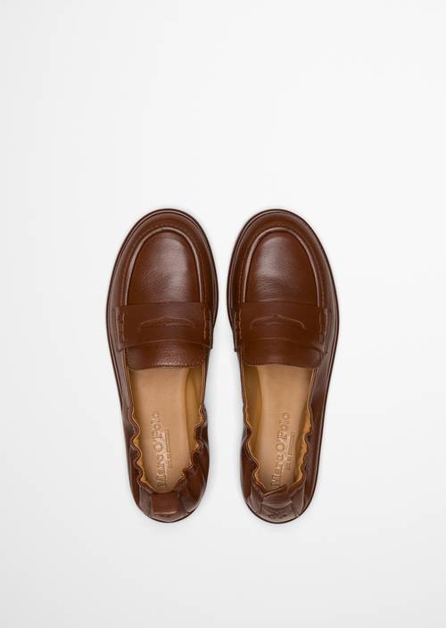 Loafer Model Alva Cognac in Ansicht von oben