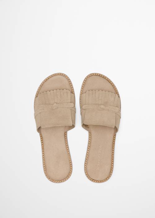 Muły model Babette Dusty Sand w widoku z góry