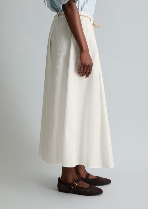 Flared skirt — Silky White
