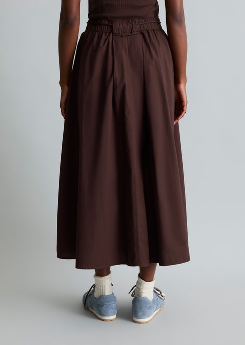Flared skirt — Burnt Aubergine