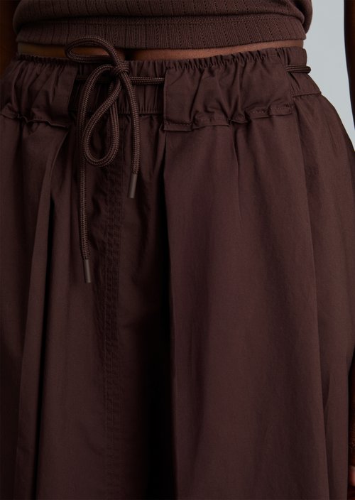 Flared skirt — Burnt Aubergine