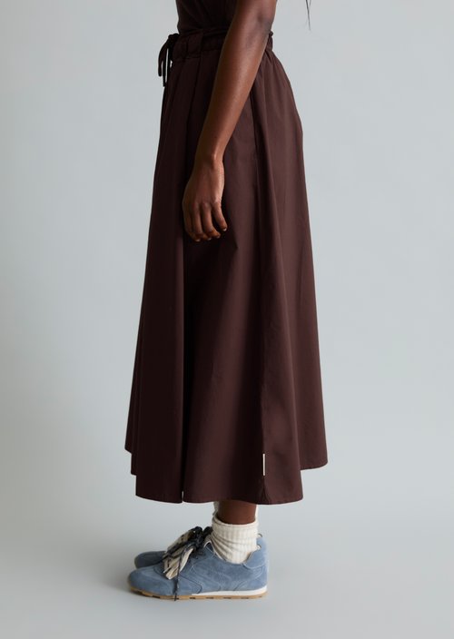Flared skirt — Burnt Aubergine