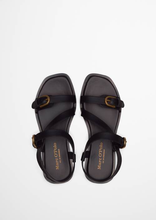 Sandale Model Blanca Black in Ansicht von oben