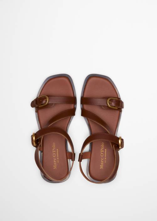 Sandale Model Blanca Cognac in Ansicht von oben