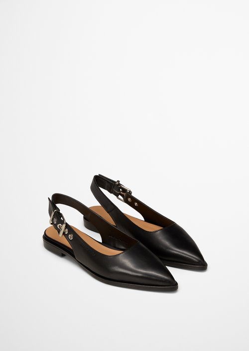 Slingback ballerina model Camilla — Black