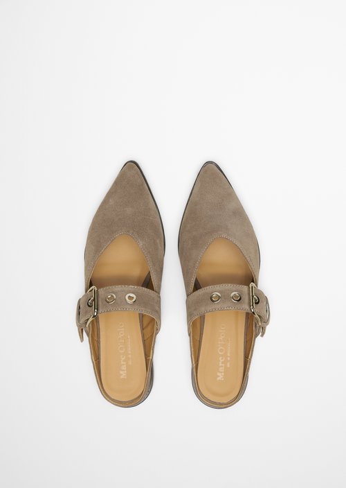 Mules model Camilla — Faded Brown