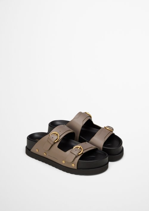Sandal model Cate — Earthy Taupe