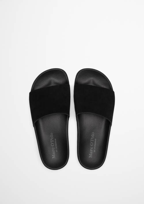 Pantolette Model Erica Black in Ansicht von oben