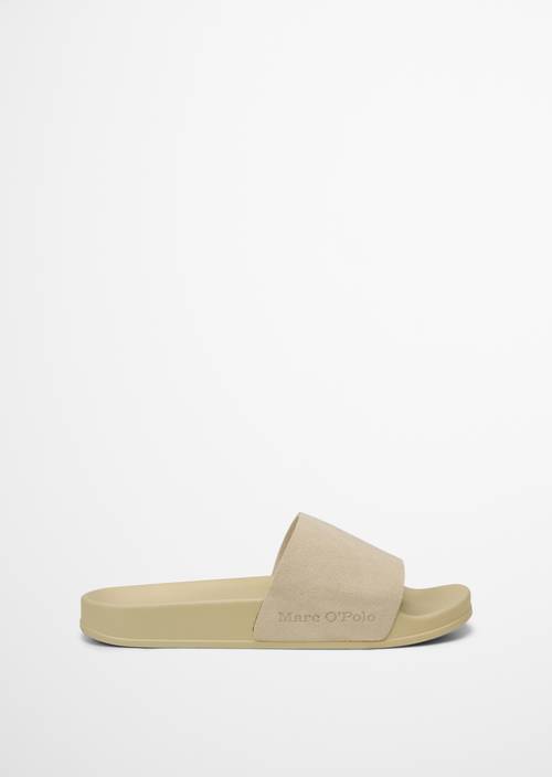 Pantolette Model Erica Sand Ansicht rechter Schuh von außen