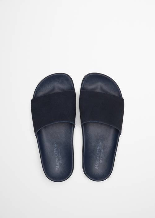 Pantolette Model Erica True Navy in Ansicht von oben