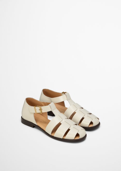Fisherman sandals model Fiona — Raw Cotton