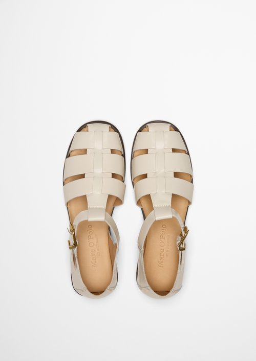 Fisherman sandals model Fiona — Raw Cotton