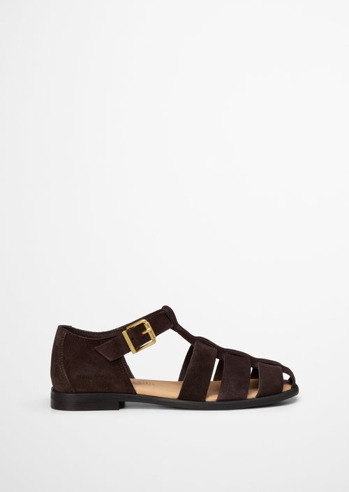 Fisherman sandals model Fiona — Burnt Coffee