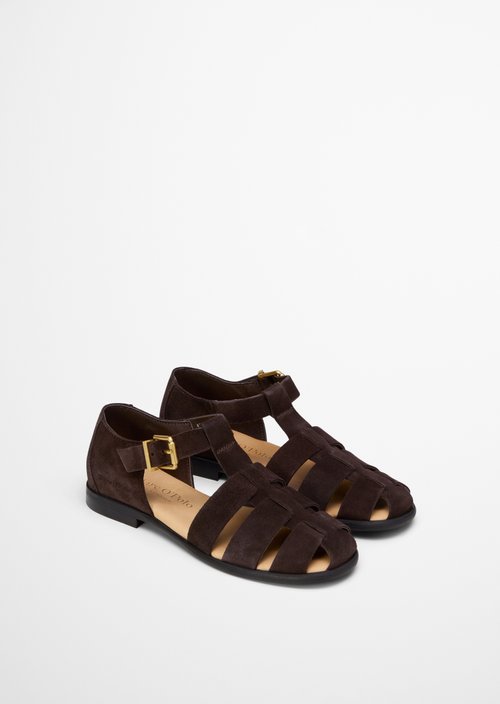 Fisherman sandals model Fiona — Burnt Coffee