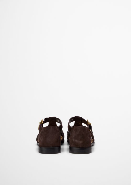 Fisherman sandals model Fiona — Burnt Coffee