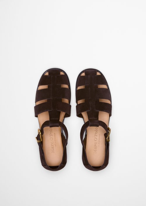 Fisherman sandals model Fiona — Burnt Coffee