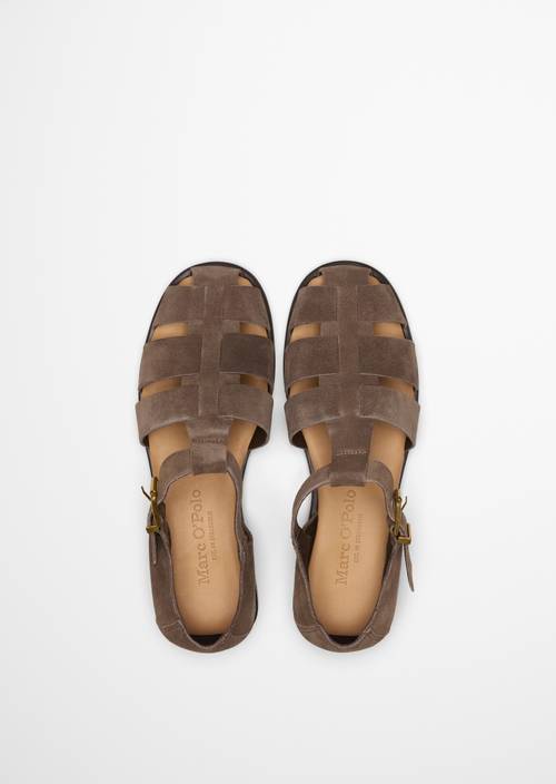 Fisherman-Sandalen Model Fiona Faded Brown in Ansicht von oben
