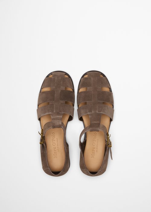 Fisherman sandals model Fiona — Faded Brown